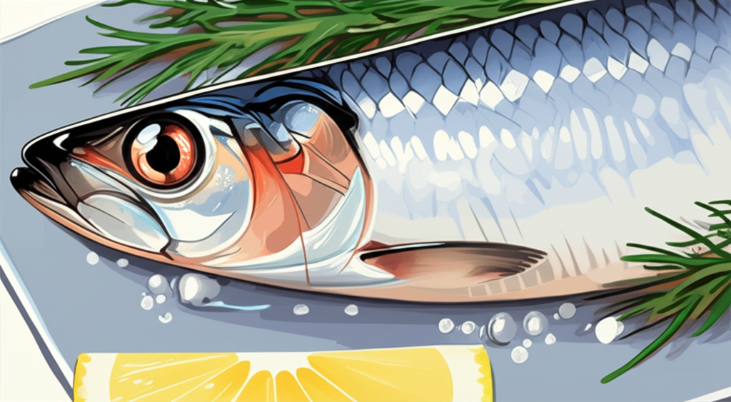 Raw Herring - Dutch cuisine in Studio Ghibli style